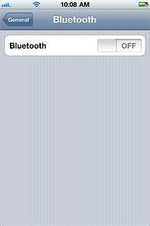Press the indicator next to Bluetooth to turn on the function.