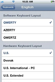 Press the required keypad type below Software Keyboard Layout.