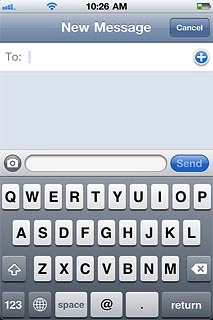 Press the writing language icon (a globe) until the required language has been selected.