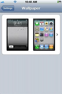 Press the lock display or the standby display.Go to the required folder.
