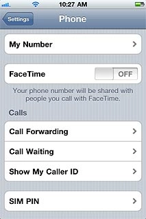 Press Call Forwarding.