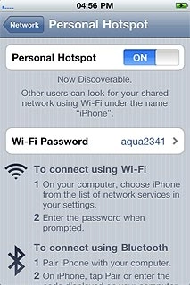 Press Wi-Fi Password.