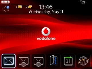 The battery icon shows the remaining battery power. The bigger the coloured section of the icon, the more power.Further information: Charge the battery