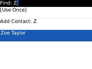 Key in the first letters of the required contact.Matching contacts are displayed.Highlight the required contact and press the Navigation key.