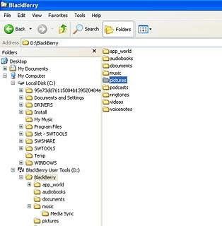 Go to the required folder in your phone's file system.