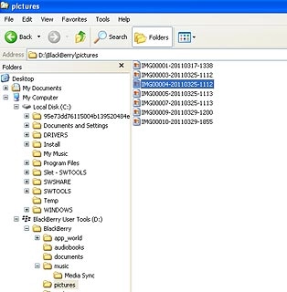 Highlight the required picture or the required video clip and move or copy it to your computer.