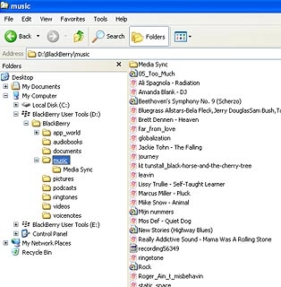 Go to the required folder in your computer's file system.