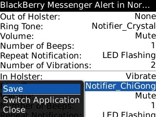 Scroll to Save and press the Navigation key.