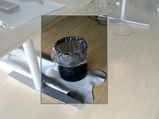 Move the frame to the required position to select the required section.