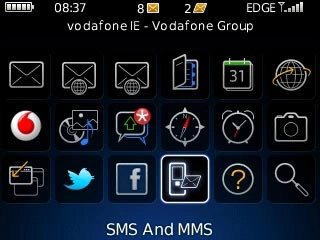 Scroll to SMS And MMS and press the Navigation key.