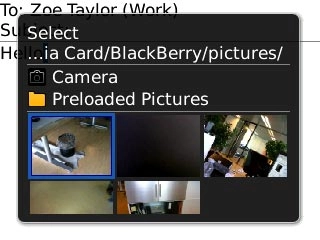Highlight the required picture and press the Navigation key.