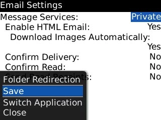 Scroll to Save and press the Navigation key.