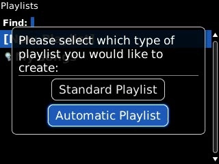 If you selected Automatic Playlist in step 2: