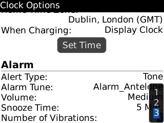 Highlight the required setting and press the Navigation key.