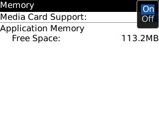 Scroll to On and press the Navigation key.