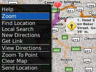 Scroll to Zoom and press the Navigation key.