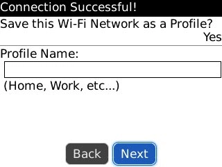 Scroll to Next and press the Navigation key.