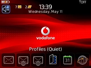 Scroll to the profile icon and press the Navigation key.