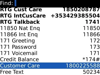 Highlight a contact you have saved on your SIM and press the Menu key.