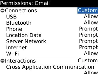 Highlight the drop down list next to Connections and press the Navigation key.