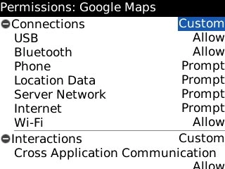Highlight the drop down list next to Connections and press the Navigation key.