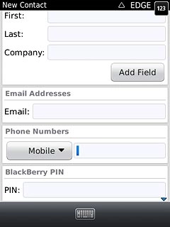 Press the field below Phone Numbers.Key in the required phone number.