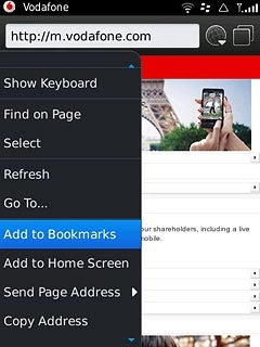 Press Add to Bookmarks.