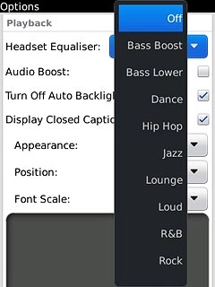 Press the required sound quality.