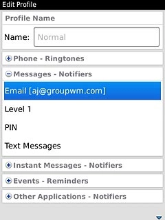 Press the required message type.