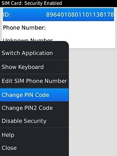 Press Change PIN Code.