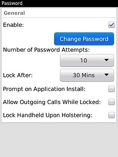 Press Change Password.