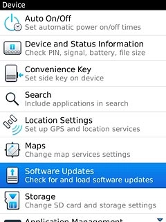 Press Software Updates.