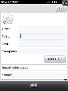 Press the field next to First and key in the required first name.