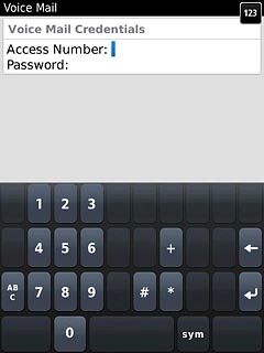 Press Access Number and press Delete to delete the current number, if required.Key in +61414121121 
