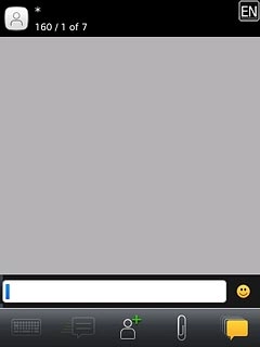 Press the message field.Write the text for your text message.