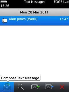 Press the new message icon.