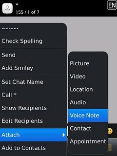 Press Voice Note.