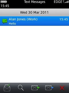 Press and hold the required picture message until a pop-up menu is displayed.