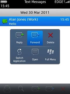 Press Forward.Key in the first letters of the required contact.Matching contacts are displayed.