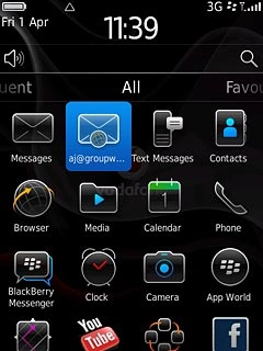 Press the required email account.