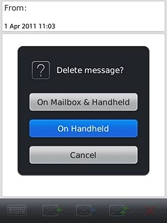 To keep a copy on the server:Press On Handheld.