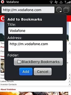 Press Add to save the bookmark.