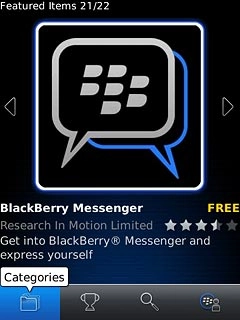 To search by category:Press the category icon.Go to the required category.