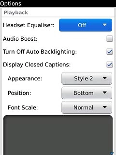 Press Headset Equaliser.