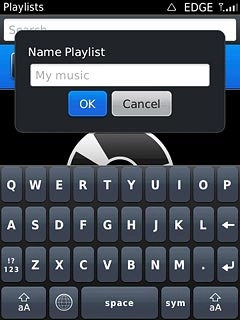 Key in a name for the list and press OK.