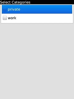 Press the required category.