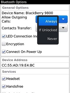 Press Always, If Unlocked or Never.