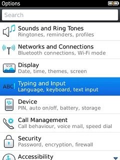 Press Typing and Input.