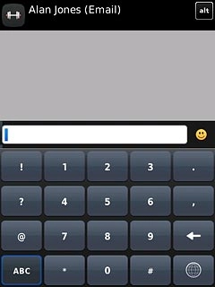 Press the required number or the required symbol.