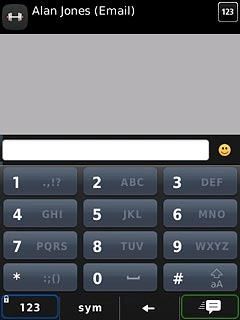 Press 123 to return to writing letters.